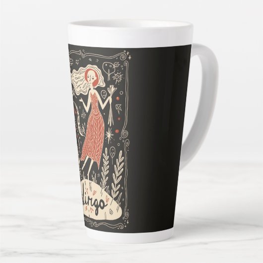 Gros latte de Mug Virgo Celestial Zodiac Art (Angle droit)