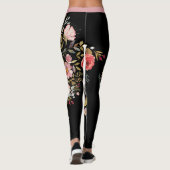 Gros Leggings floraux multicolores gras (Dos)