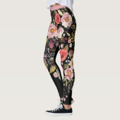 Gros Leggings floraux multicolores gras (Gauche)