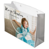 Gros mignon photo Noël salutations Cadeaux Sacs ca (Dos Angle)