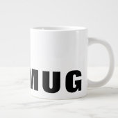 Gros Mug Personnalisable Texte Noir Typographie (Droite)
