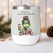Gros Noël Grumpy Green Fur Femmes-Maman