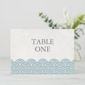 Gros Numéro de table japonais Seigha Stylisé Waves (Debout devant)