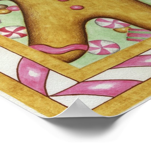 Gros pain d'épices Poster d'impression (Coin)