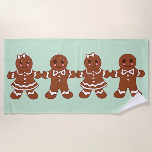 Gros pain d'épices serviette cadeau (Devant)