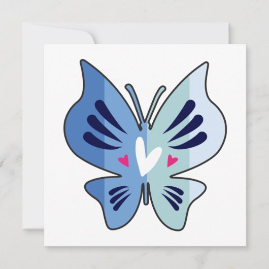 Gros Papillon Aux Herbes Et Modèle De Texte (Devant)
