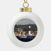 Gros phare de Sable Point et ornement de bateau (Devant)