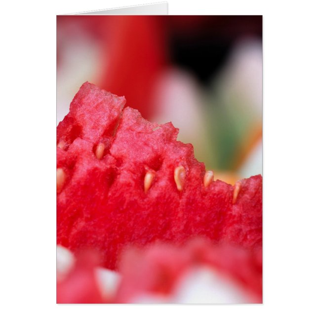 Gros plan de la pastèque juteuse (Devant)