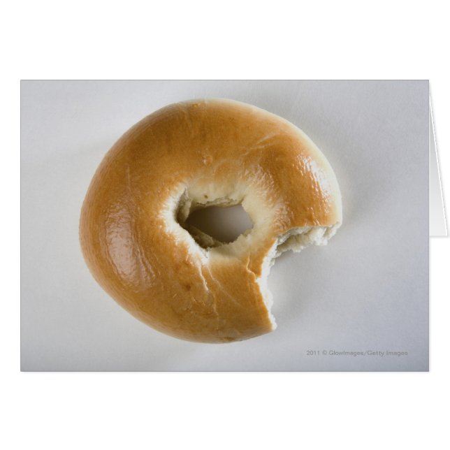 Gros plan d'un bagel (Devant horizontal)