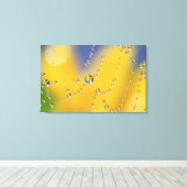 Gros plan d'une toile d'araignée avec des gouttes  (Insitu (Plancher de Bois))