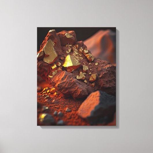 Gros plan Gold Ore : Toile Rouge (Recto)