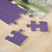 Gros plan Puzzle : Fleur de Lotus pourpre (Côté)