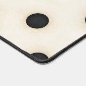 Gros Pois noirs sur blanc antique dévêtus (Coin)