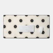 Gros Pois noirs sur blanc antique dévêtus (Clavier et souris)