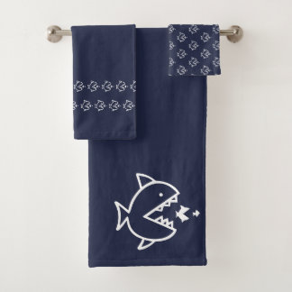 Gros poisson petit poisson Océan Bleu