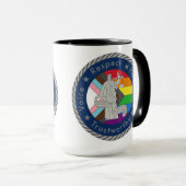 Gros Pour Protéger La Mug De Liaison LGBT (Devant droit)