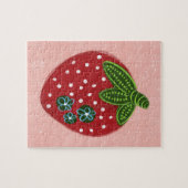 Gros Puzzle de fraise rouge (Horizontal)