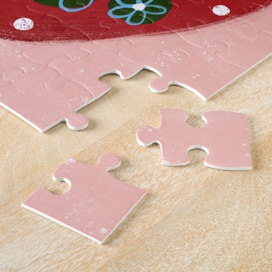 Gros Puzzle de fraise rouge (Côté)