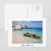 Gros rochers à Cala Mariolu avec carte postale (Devant / Derrière)