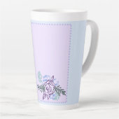Gros Rose Lavender Latte Mug (Angle droit)