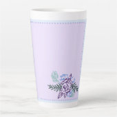 Gros Rose Lavender Latte Mug (Devant)