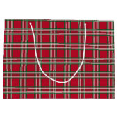 Gros sac cadeau de Noël Bow Red Plaid (Dos)