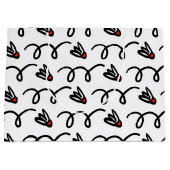 Gros sacs cadeaux avec mignon motif de navette bad (Devant)