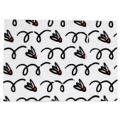 Gros sacs cadeaux avec mignon motif de navette bad (Dos)