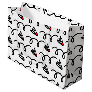 Gros sacs cadeaux avec mignon motif de navette bad