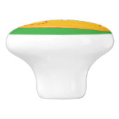 Gros sourire brossant dents bouton de tiroir - SRF (Côté)