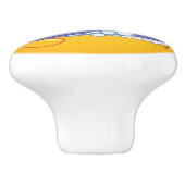 Gros sourire brossant dents bouton de tiroir - SRF (Côté)