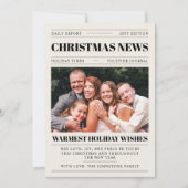 Gros titre de Noël Carte photo de journal (Devant)