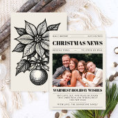 Gros titre de Noël Carte photo de journal
