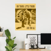 Gros Trains, Petits Trains Aimer 'Em All Poster (Bureau à domicile)