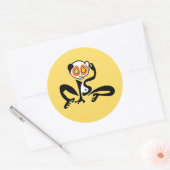 Gros yeux ! Cool mignon LORIS - Sticker jaune (Enveloppe)
