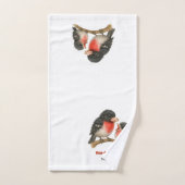 Grosbeak à poitrine Rose étonnante (Serviette à main)