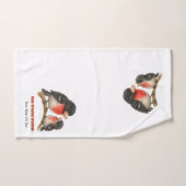 Grosbeak à poitrine Rose étonnante (Serviette à main)