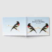 Grosbeak Bird Anniversaire de fête Livre d'or (Complet)