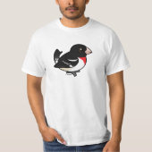 Grosbeak met roos t-shirt (Voorkant)