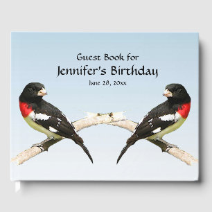 Grosbeak Vogel Verjaardagsfeest Gastenboek