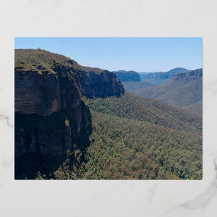 Grose Valley-landschap nabij Blackheath Folie Feestdagen Briefkaart