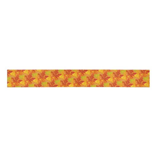 Grosgrain Ribbon-Autumn Leaves Grosgrain Lint (Voorkant)