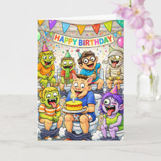 Gross Humor Kids Birthday Party Toilet Theme Kaart