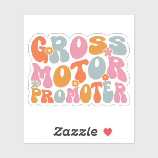 Gross Motor Promoter | Grappige PT Fysiotherapie Sticker (Vel)