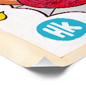 Grosse affiche de chien chaud de Virginie-Occident (Coin)