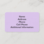 Grosse bandière Médicale violette Carte de visite (Dos)