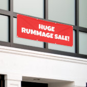 Grosse bannière de vente de rummage (Bâtiment extérieur)