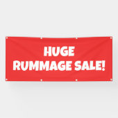 Grosse bannière de vente de rummage (Horizontal)