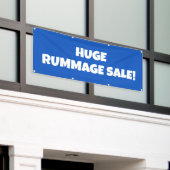 Grosse bannière de vente de rummage (Bâtiment extérieur)