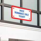Grosse bannière de vente de rummage (Bâtiment extérieur)